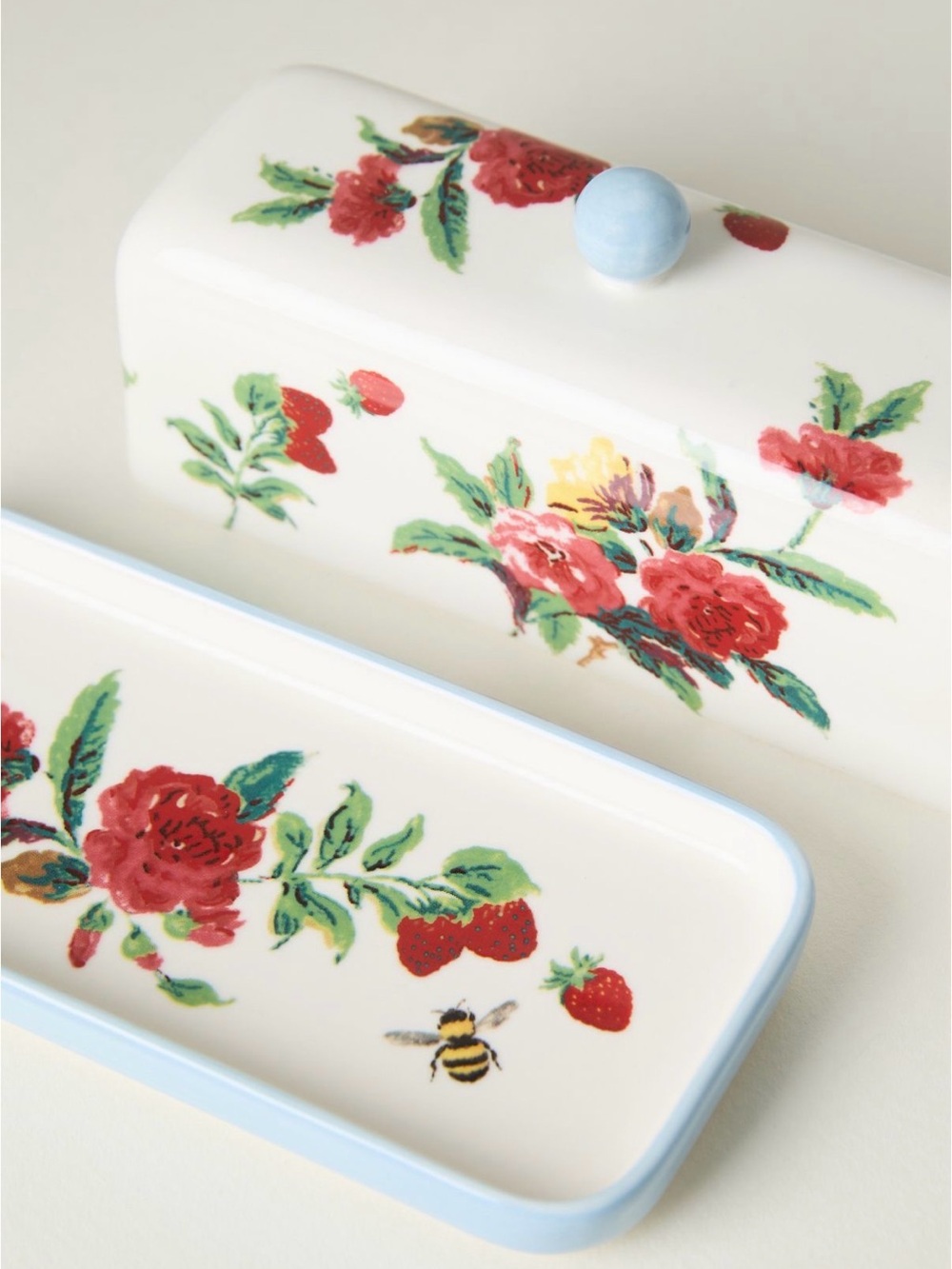 Anthropologie Stoneware Butter Dish